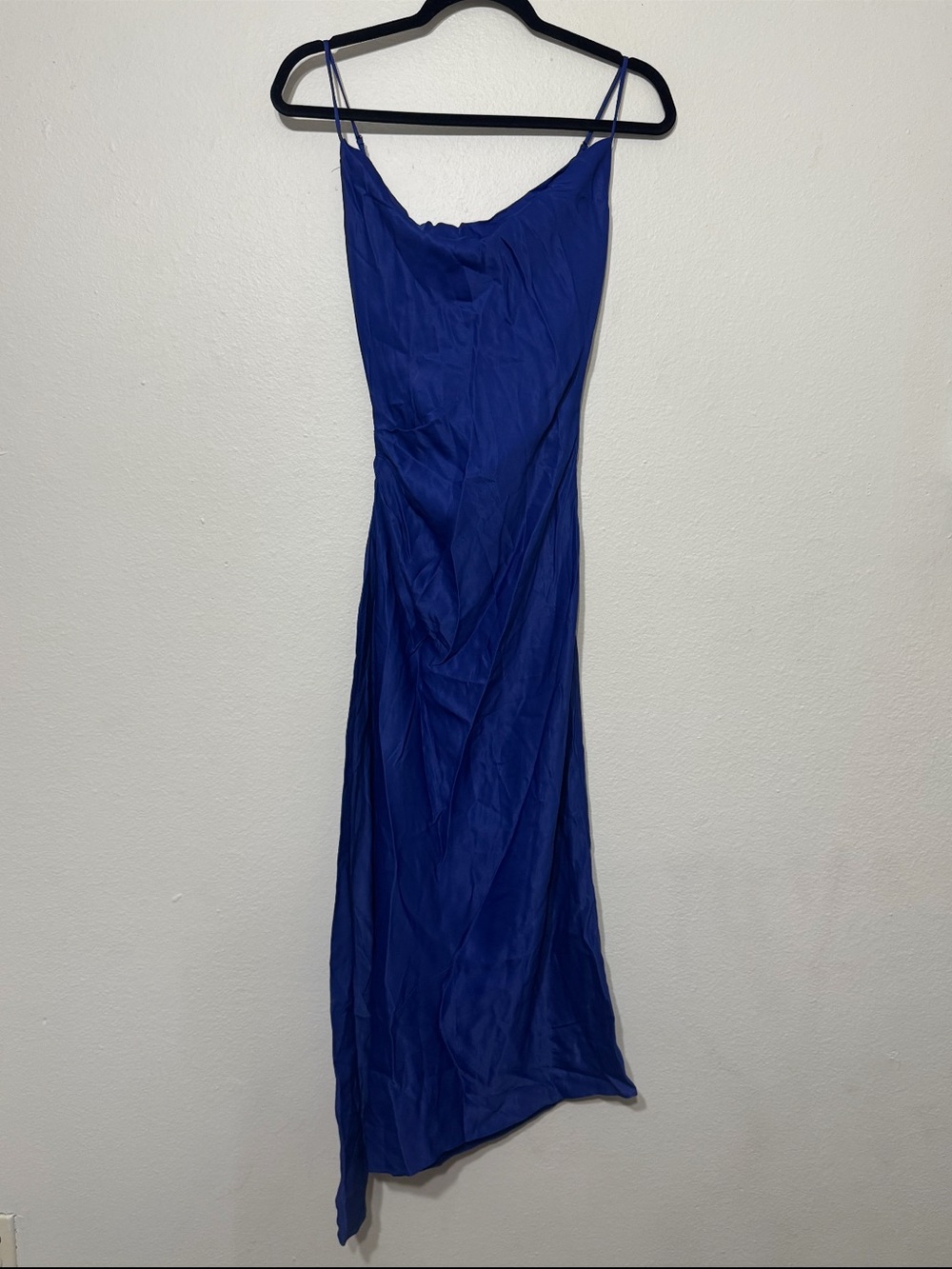 Zara Cobalt Blue Maxi Slip Dress Size XS NWT